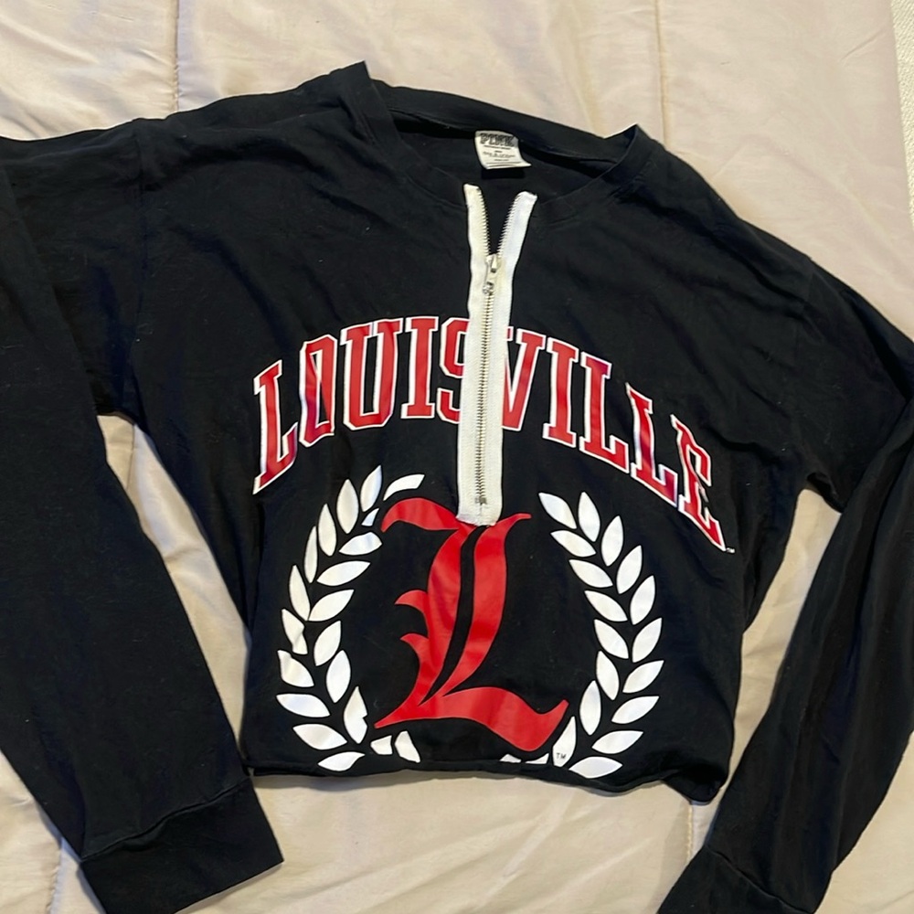Louisville half zip shirt